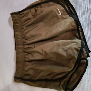 Nike Women's Dark Green Athletic Shorts